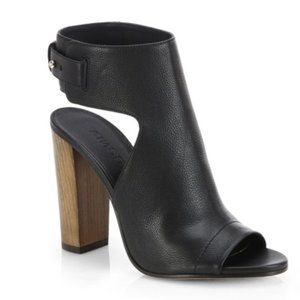 Vince Addie Leather Open Toe Booties
